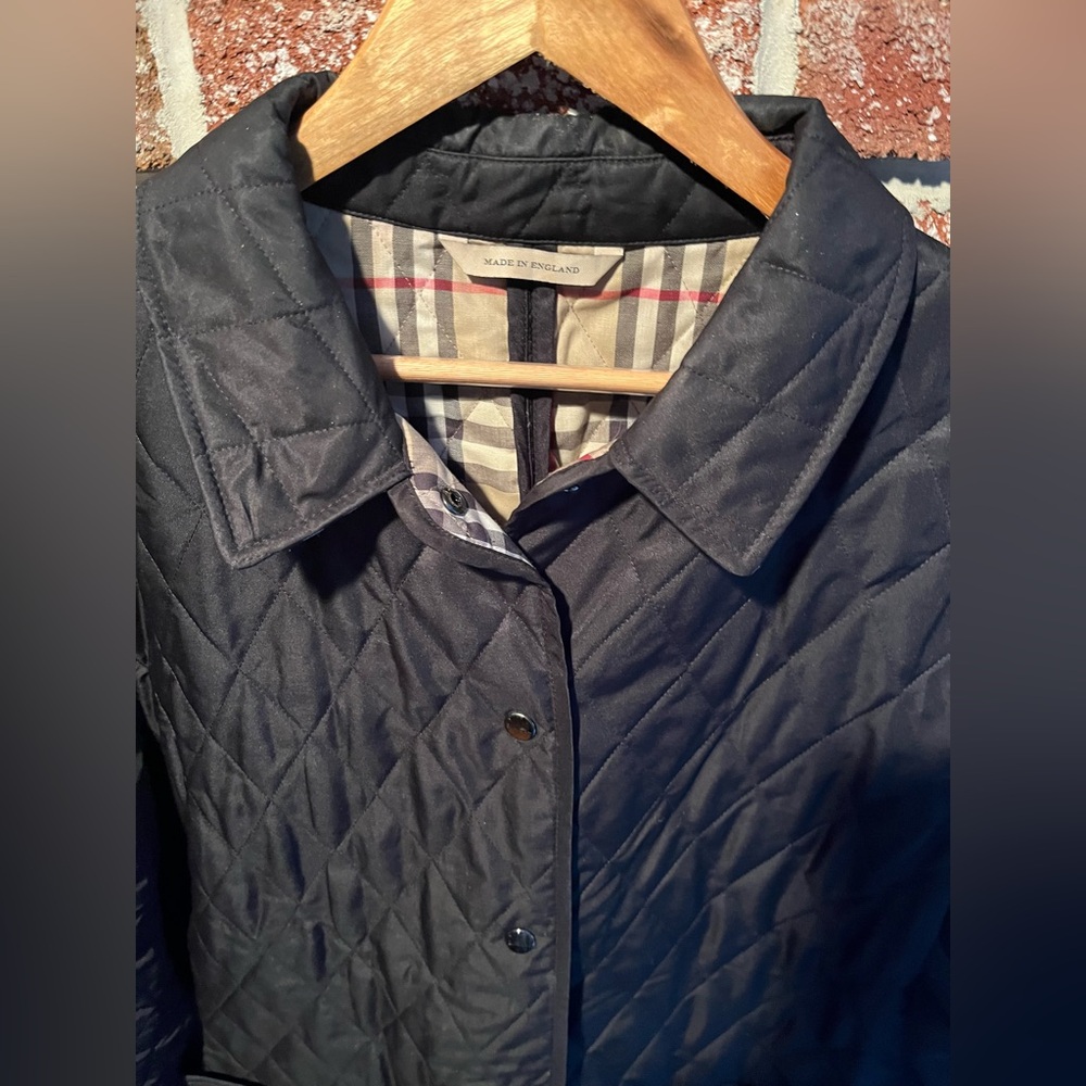 Burberry Black Quilted Utility/Barn Jacket - circa 2k- - Picture 2 of 9